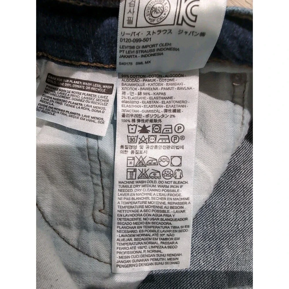 LEVI'S 505 MENS DENIM BLUE JEANS SIZE 36X30 STRAIGHT REGULAR FIT MEDIUM WASH EUC